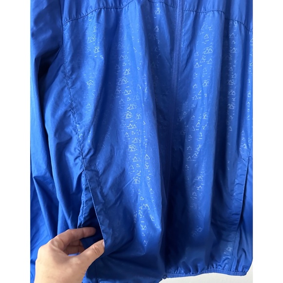 Vintage 90s Men’s Basic Editions Blue Windbreaker Zip Up Jacket - Picture 6 of 10